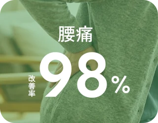 腰痛 改善率98%